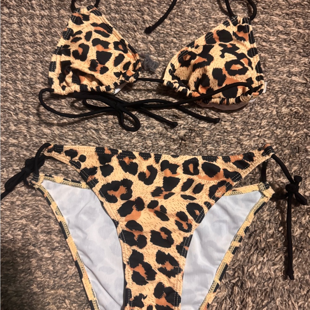 Leopard Print Bikini Set